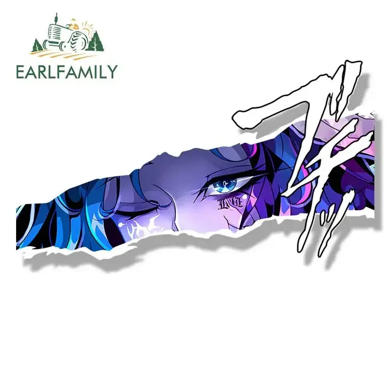 EARLFAMILY Gyaru Ranni Ring Game Fanart Car Sticker Moon Witch NSFW Sketch Waifu Decal JDM Cartoon Magic Girl Graffiti Stickers