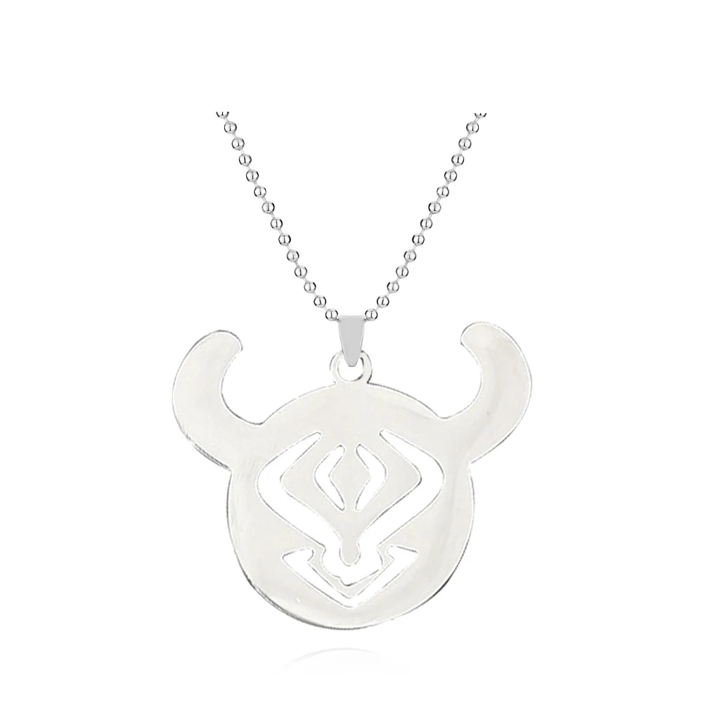 Genshin Impact Titanium Pendant Necklace – Element Symbols