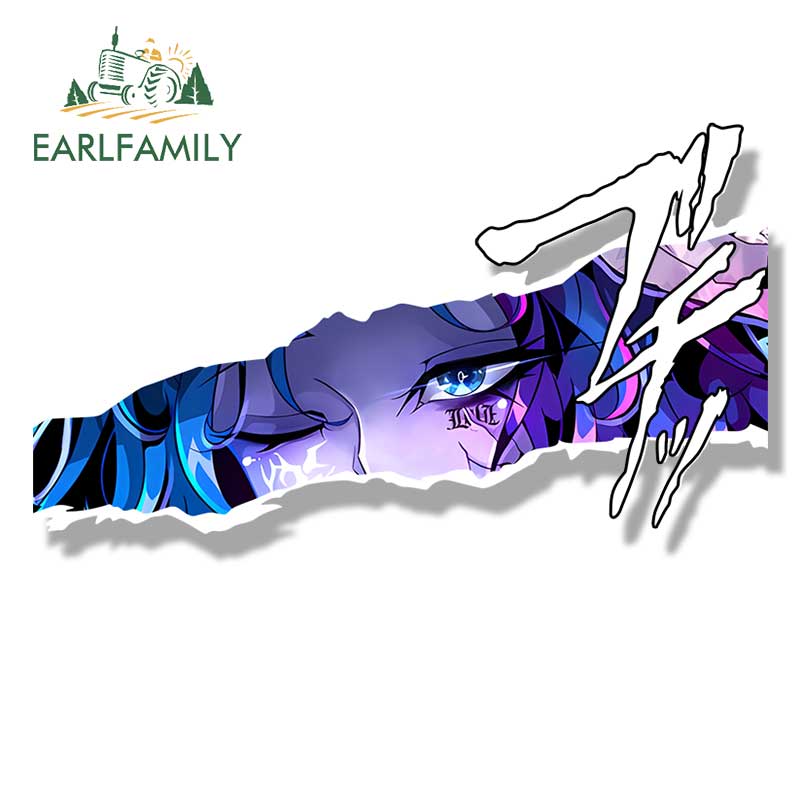 EARLFAMILY Gyaru Ranni Ring Game Fanart Car Sticker Moon Witch NSFW Sketch Waifu Decal JDM Cartoon Magic Girl Graffiti Stickers