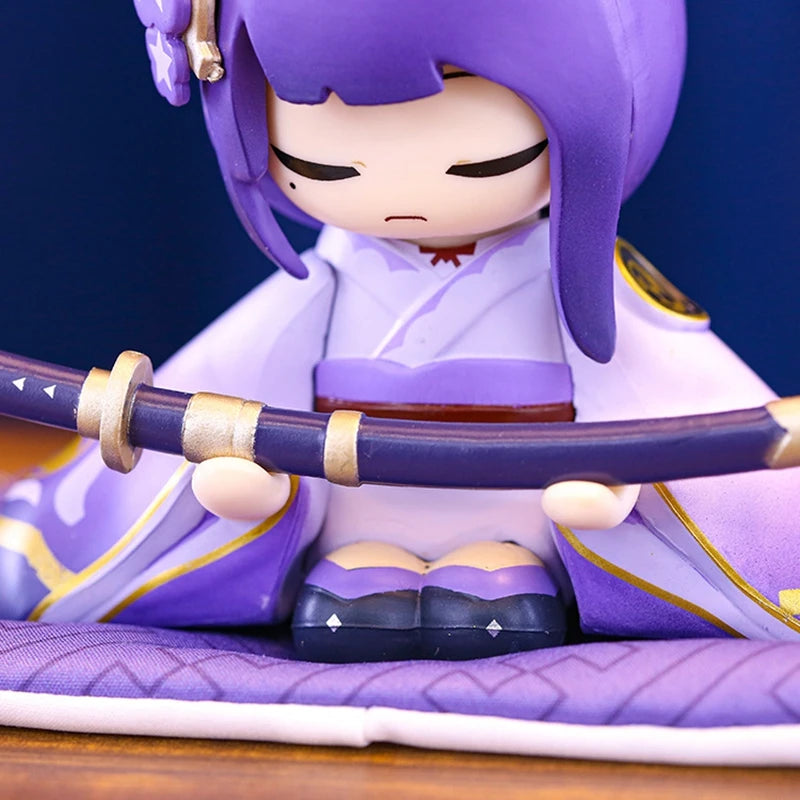 10cm Genshin Impact Anime Figure Game Peripheral Raiden Shogun Beelzebul Action Figure Desktop Decor Collection Model Toys Gift