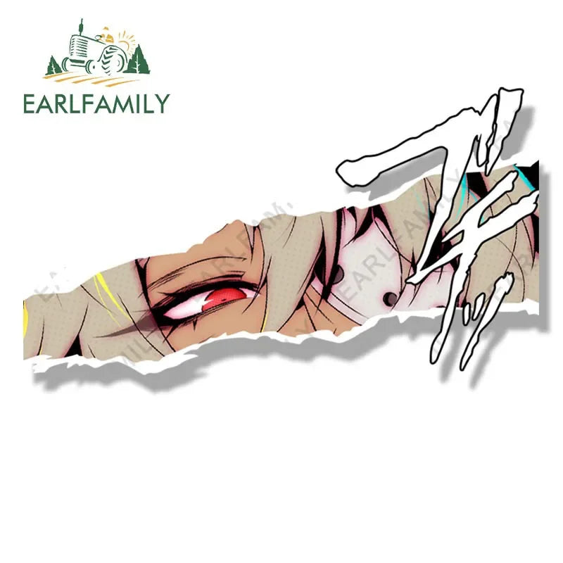 EARLFAMILY Streetwear Ghislaine Fanart Car Sticker Cartoon Anime Waifu Decal JDM Peek Girl Racing Graffiti Stickers