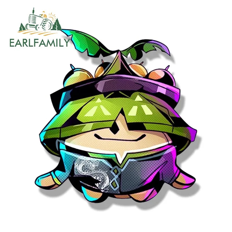 EARLFAMILY Loli Nahida Fanart Car Sticker Anime Genshin Impact Waifu Ahegao Decal JDM Cartoon Peeker Girl Graffiti Slap Stickers