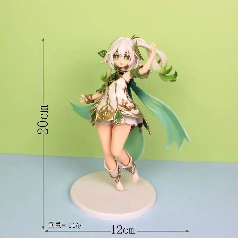 Genshin Impact Figure Nahida 19CM PVC Anime Lesser Lord Kusanali Model Toyfor Boy Gift Collection Action Figures Christmas Gifts