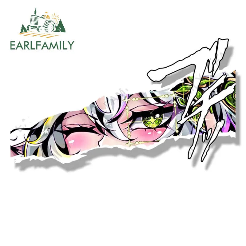 EARLFAMILY Loli Nahida Fanart Car Sticker Anime Genshin Impact Waifu Ahegao Decal JDM Cartoon Peeker Girl Graffiti Slap Stickers