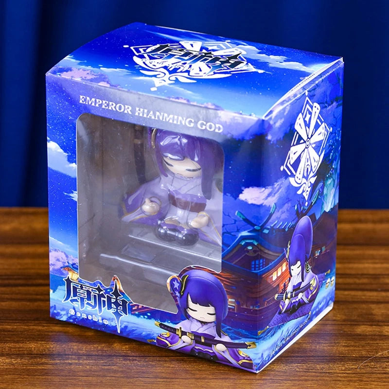 10cm Genshin Impact Anime Figure Game Peripheral Raiden Shogun Beelzebul Action Figure Desktop Decor Collection Model Toys Gift
