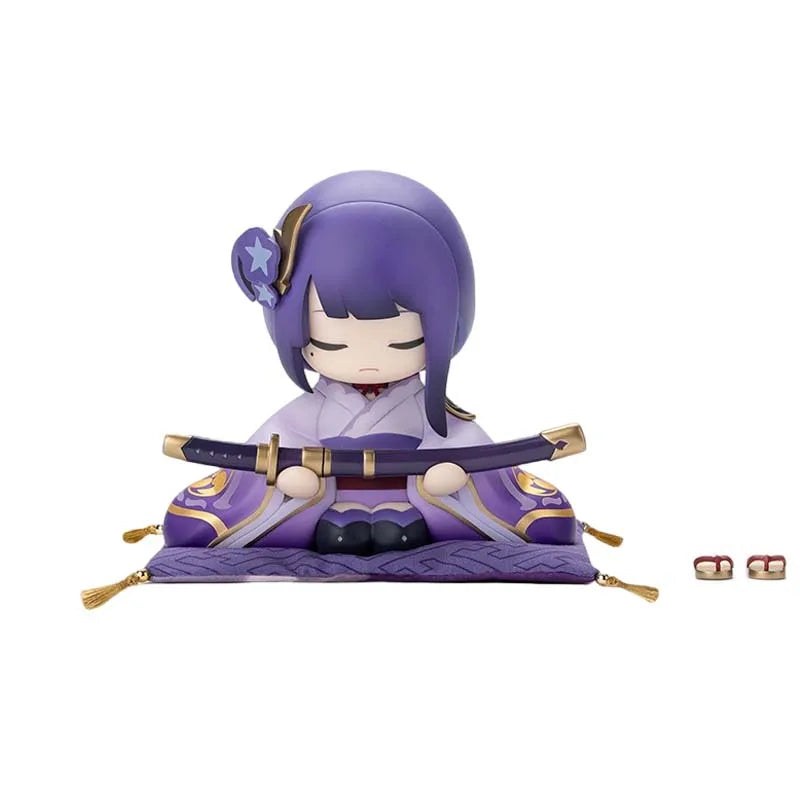 10cm Genshin Impact Anime Figure Game Peripheral Raiden Shogun Beelzebul Action Figure Desktop Decor Collection Model Toys Gift