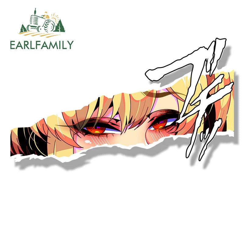 EARLFAMILY Tentacle Burnice Fanart Car Sticker Zenless Zone Zero Waifu Decal JDM Tattoo Girl Graffiti Cartoon Peek NSFW Stickers