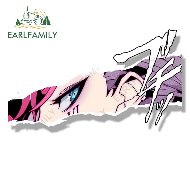 EARLFAMILY League of Legends Vi Car Sticker Punk Tattoo Fanart Decal Sketch Waifu JDM Funny The Piltover Enforcer Peeker Sticker