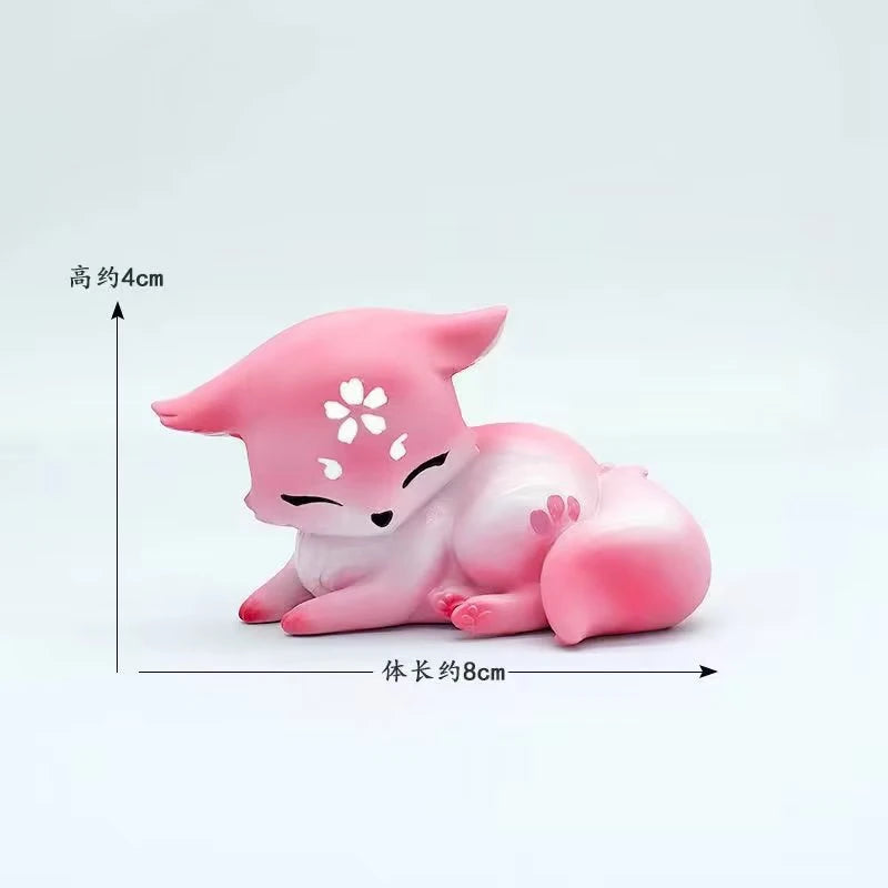 9cm Anime Genshin Impact Yae Miko Anime Figure Impact Yae Miko Fox Action Figure Collectible Model Doll Cute Toys Gifts Hobbies