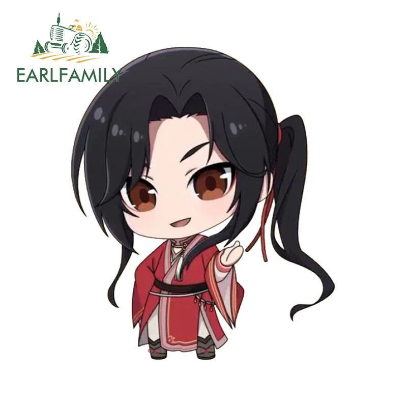 EARLFAMILY Cartoon Car Sticker for The Grandmaster of Demonic Cultivation Novel Decal Window Bumper Trunk 4x4 Decoration