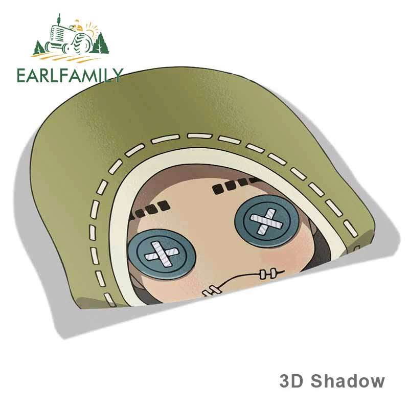 EARLFAMILY Cartoon Car Sticker for Identity V Gardener & Mercenary Peeker Peek Anime Vinyl Sticker JDM Window Trunk Bumper Decal