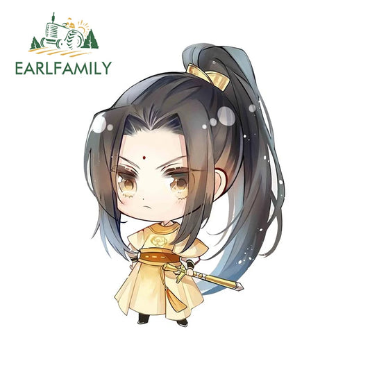 EARLFAMILY Cartoon Car Sticker for The Grandmaster of Demonic Cultivation Novel Decal Window Bumper Trunk 4x4 Decoration