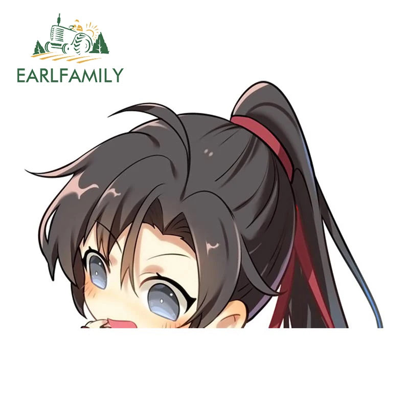 EARLFAMILY The Grandmaster of Demonic Cultivation Car Sticker Window Laptop Luggage Decor Wall Stickers Cartoon Car Accessories
