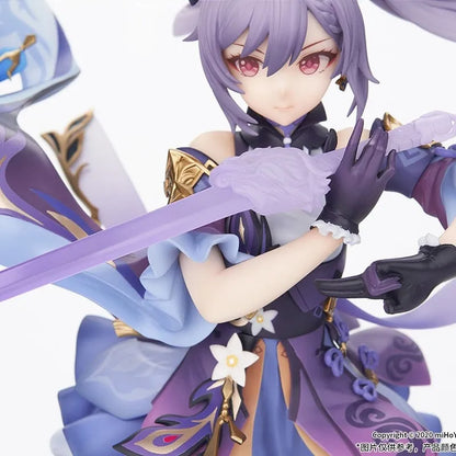25cm Anime Figure Genshin Impact Keqing Shenhe Hu Tao Xiao Standing Sword Model Decoration Collection Toy Sexy Japanese Dolls 