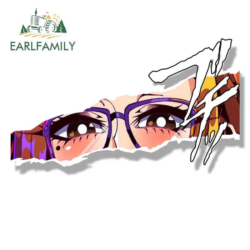 EARLFAMILY Bikini Sumireko Ogawa Fanart Car Sticker Hot Anime Cartoon Decal JDM Peek Girl Graffiti Sketch Waifu Stickers