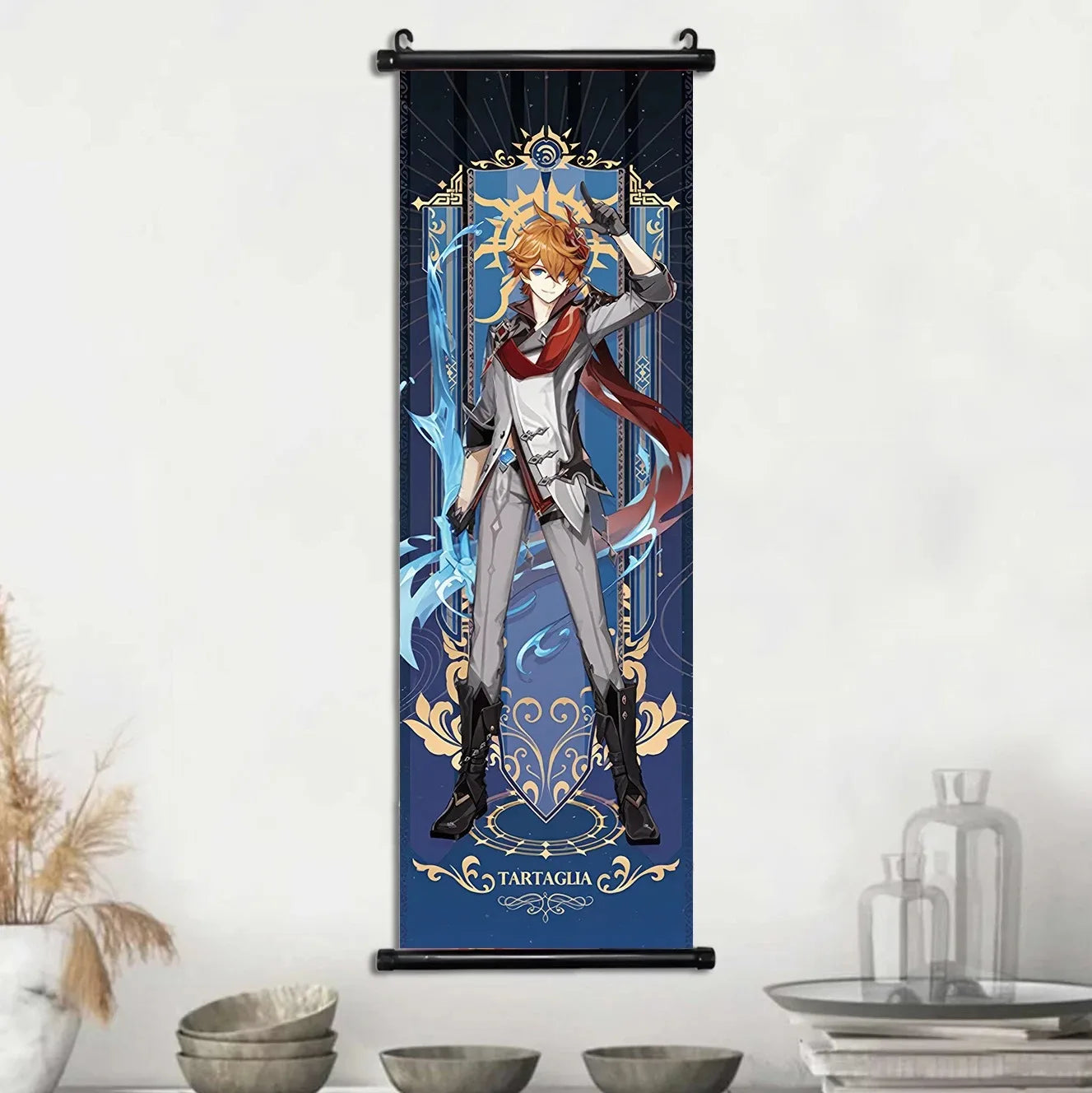 Genshin Impact Poster – Canvas Wall Art Scroll Painting, Hot Game Prints for Home Decoration