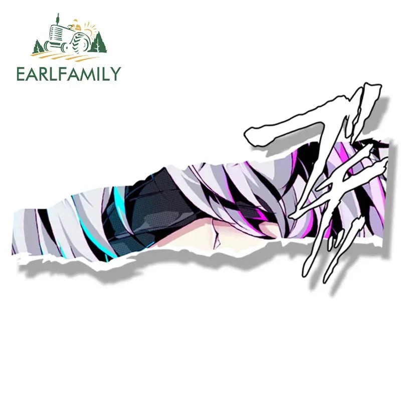 EARLFAMILY Bunny Girl Fanart Car Sticker Neir Automata Sketch Waifu Decal Cartoon Peeker Ahegao Girl Stickers