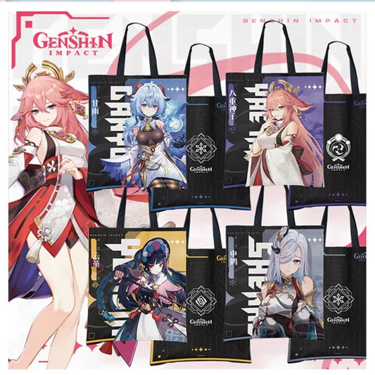 Genshin Impact Canvas Portable Cloth Bag