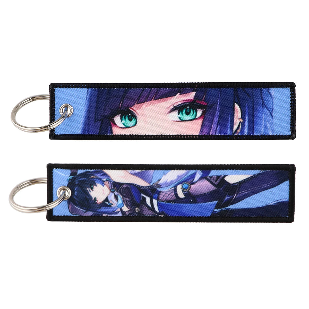 Genshin Impact Embroidered Keychain – Fashion Key Tag for Cars, Motorcycles, Bags & Backpacks, Key Ring