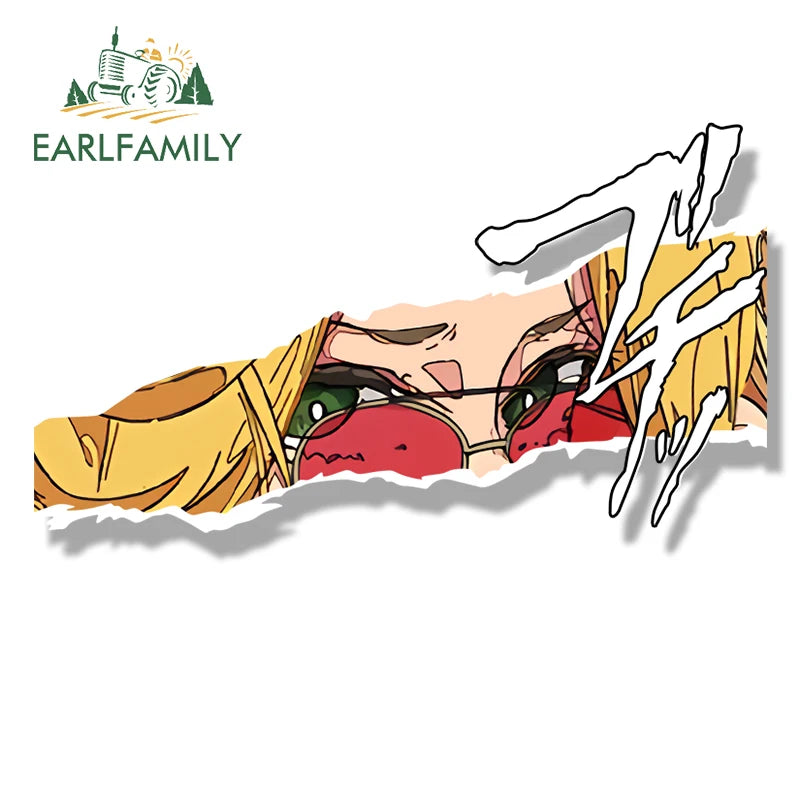 EARLFAMILY Magician Marcille Fanart Car Sticker Anime Delicious in Dungeon Chibi Big Head Decal JDM Peek Girl Graffiti Stickers