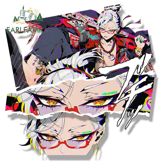 EARLFAMILY Yakuza Seiko Ayase Fanart Car Sticker Hot Anime Waifu Sketch Decal JDM Chibi Big Head Graffiti Helmet Peek Stickers