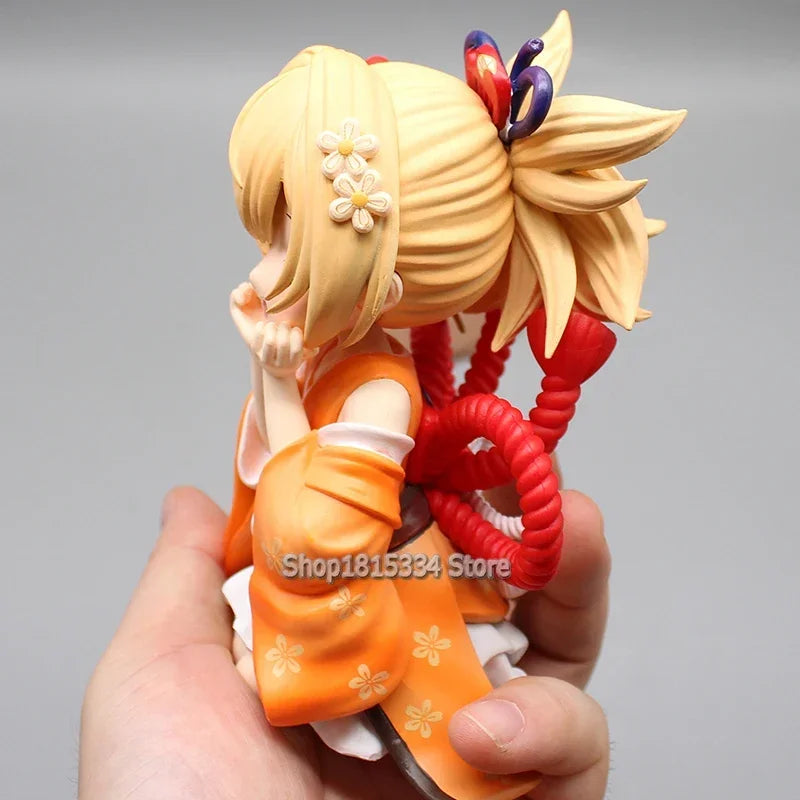 Cute Genshin Impact Figures Yoimiya Raiden Shogun Naganohara Yoimiya Yae Miko Action Figures Q Version Anime PVC Model Toys Gift