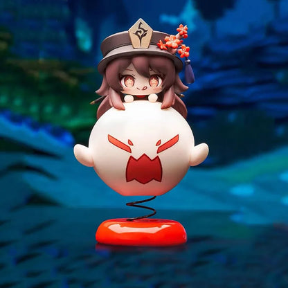 Genshin Impact Hu Tao Figure – 10cm Q Edition PVC Anime Model, Cute Collectible Ornament for Desktop Display & Gifts