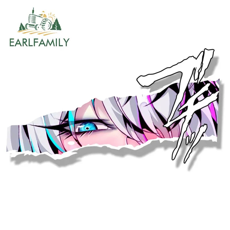 EARLFAMILY Bunny Girl Fanart Car Sticker Neir Automata Sketch Waifu Decal Cartoon Peeker Ahegao Girl Stickers
