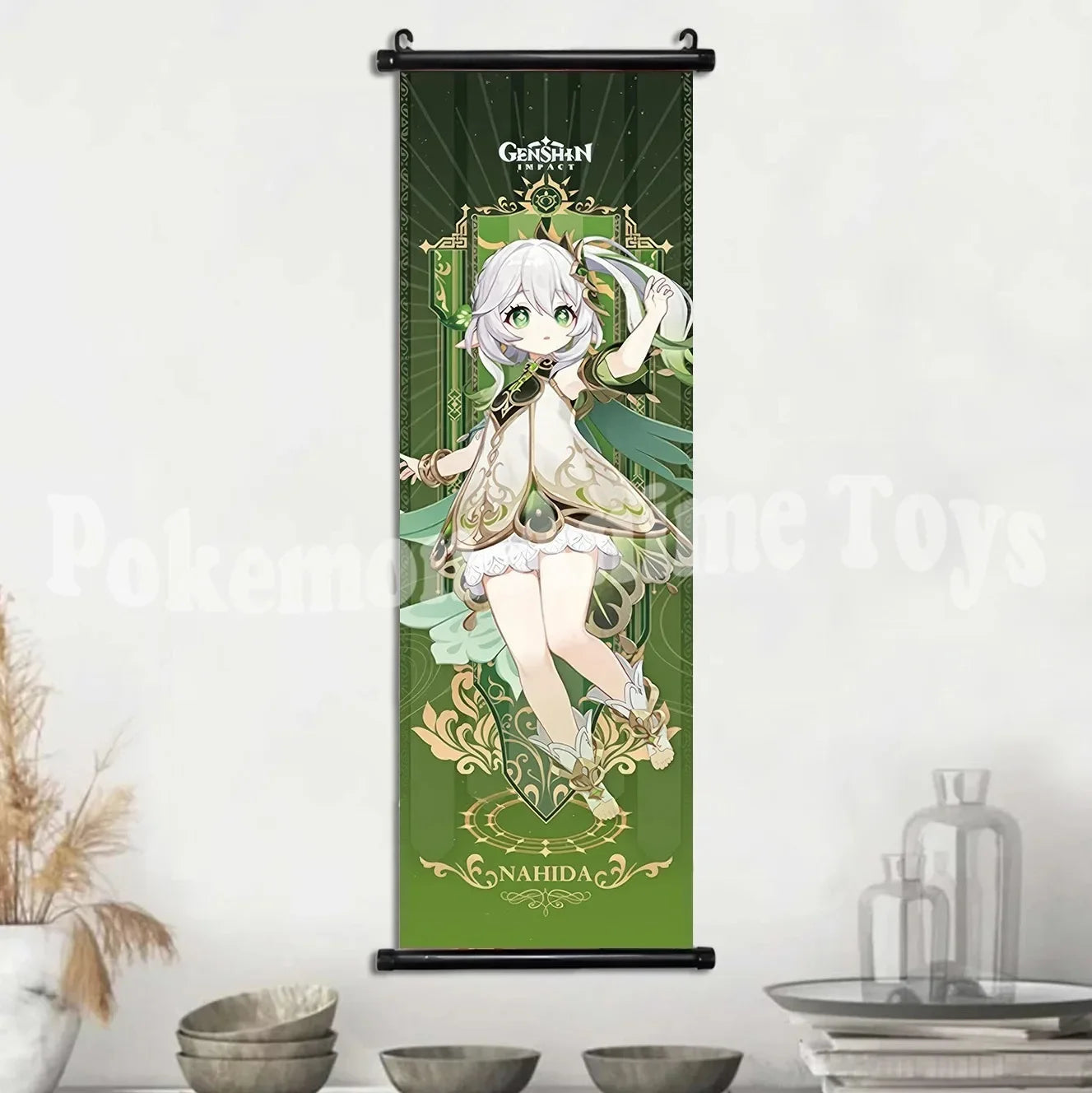 Genshin Impact Poster – Canvas Wall Art Scroll Painting, Hot Game Prints for Home Decoration