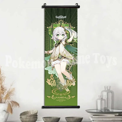 Genshin Impact Poster – Canvas Wall Art Scroll Painting, Hot Game Prints for Home Decoration