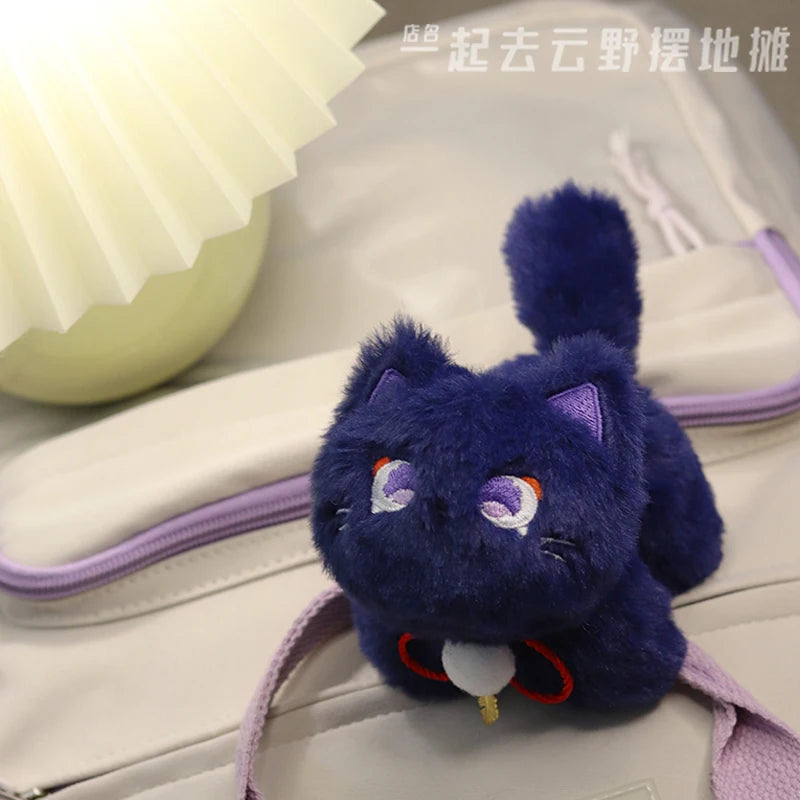 Anime Genshin Impact Balladeer Plush Doll Cute Bag charm Cosplay Stuffed Cotton Keychain Cartoon Keyring