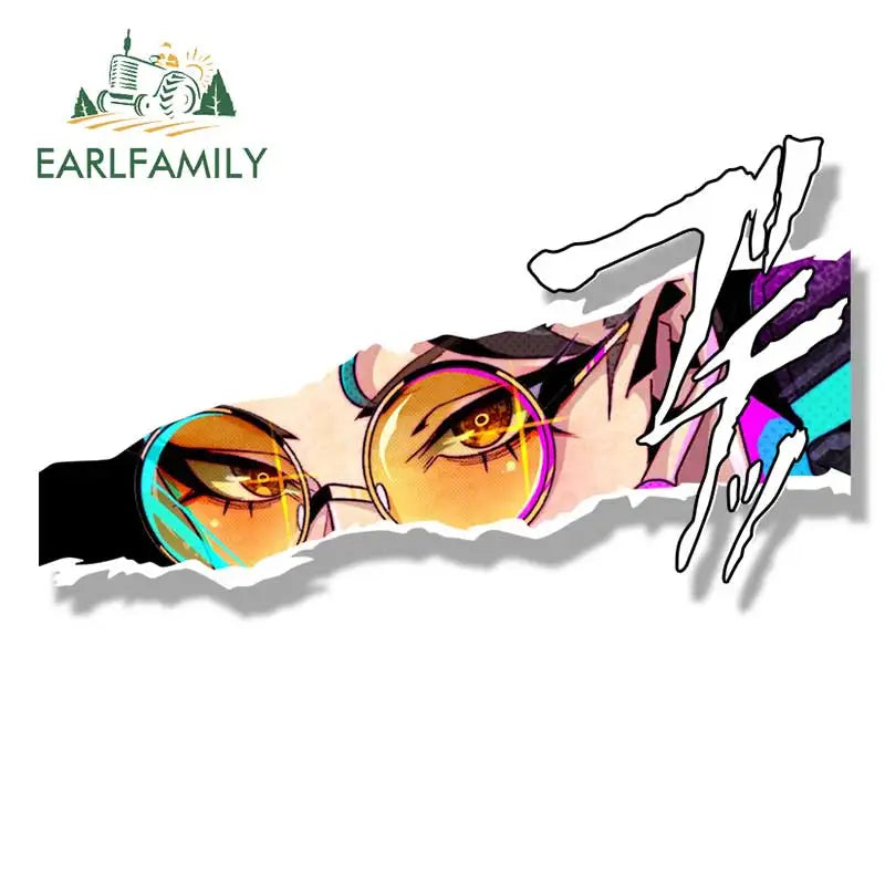 EARLFAMILY Street Punk Chun-Li Fanart Car Sticker Arcade Game Sketch Waifu Decal JDM Cartoon Peek Girl Graffiti NSFW Stickers