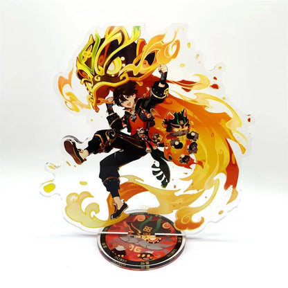 Anime Figure Genshin Impact Furina Arlecchino Xiao Yae Miko Yelan Acrylic Stand Model Plate Desk Decor Standing Sign Fans Gift