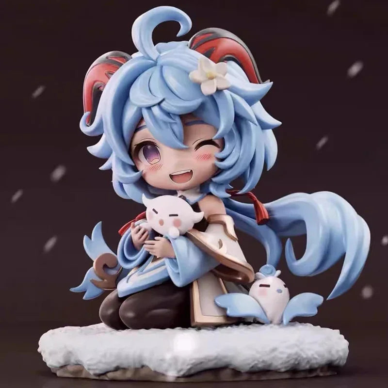 Cute Genshin Impact Figures Yoimiya Raiden Shogun Naganohara Yoimiya Yae Miko Action Figures Q Version Anime PVC Model Toys Gift