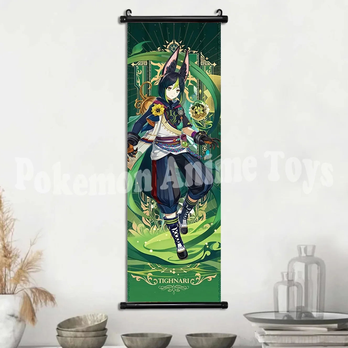 Genshin Impact Poster – Canvas Wall Art Scroll Painting, Hot Game Prints for Home Decoration