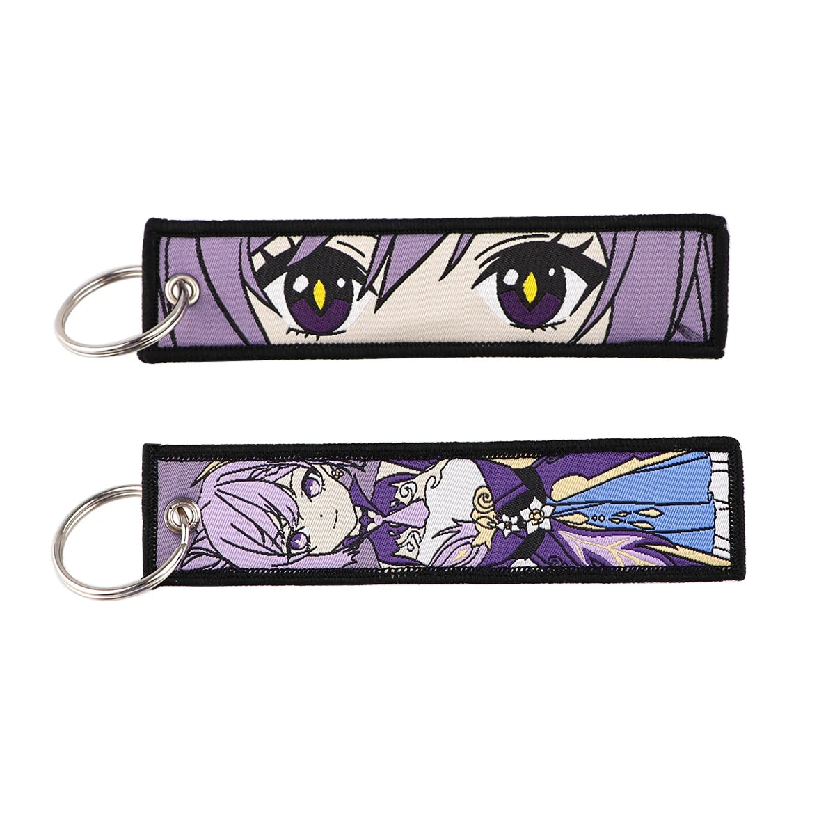 Genshin Impact Embroidered Keychain – Fashion Key Tag for Cars, Motorcycles, Bags & Backpacks, Key Ring