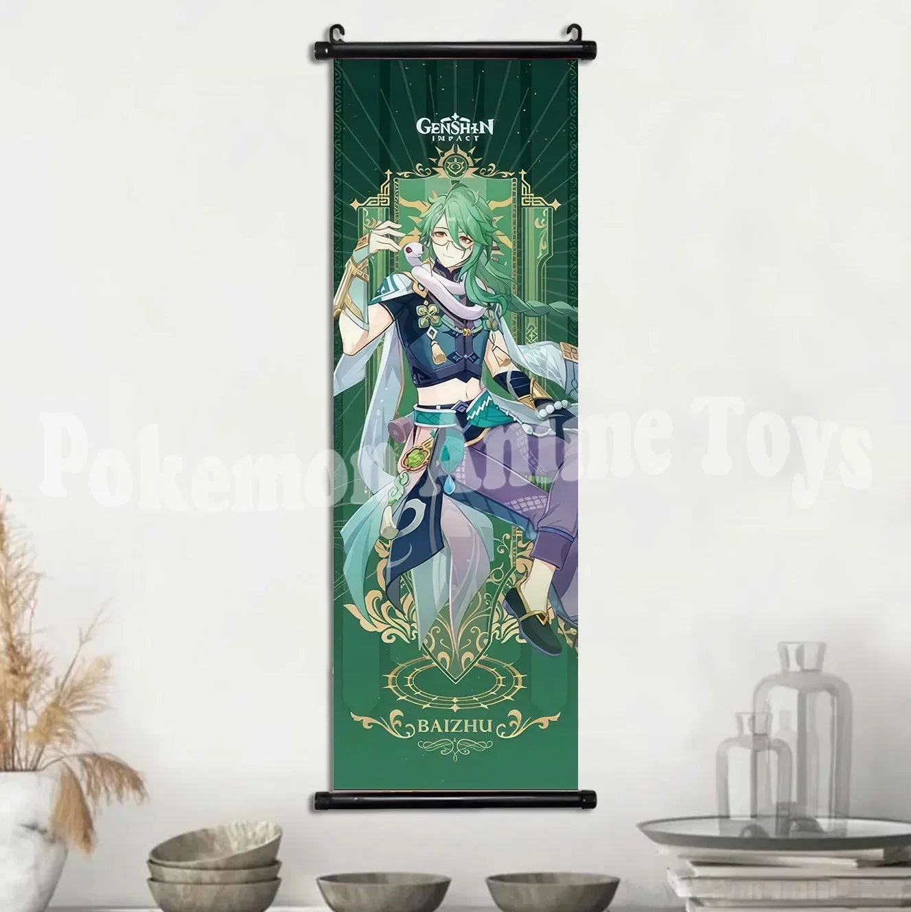 Genshin Impact Poster – Canvas Wall Art Scroll Painting, Hot Game Prints for Home Decoration