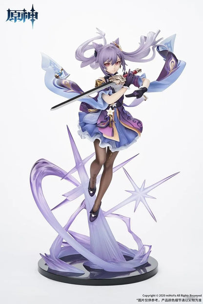25cm Anime Figure Genshin Impact Keqing Shenhe Hu Tao Xiao Standing Sword Model Decoration Collection Toy Sexy Japanese Dolls 
