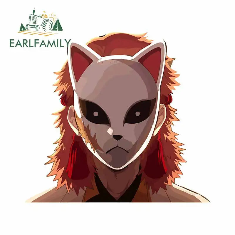 EARLFAMILY 3D INOSUKE HASHIBIRA FIGHT ME Anime Peeking Car Sticker Motorcycle Car Bumper Decal Cartoon Car Wrap