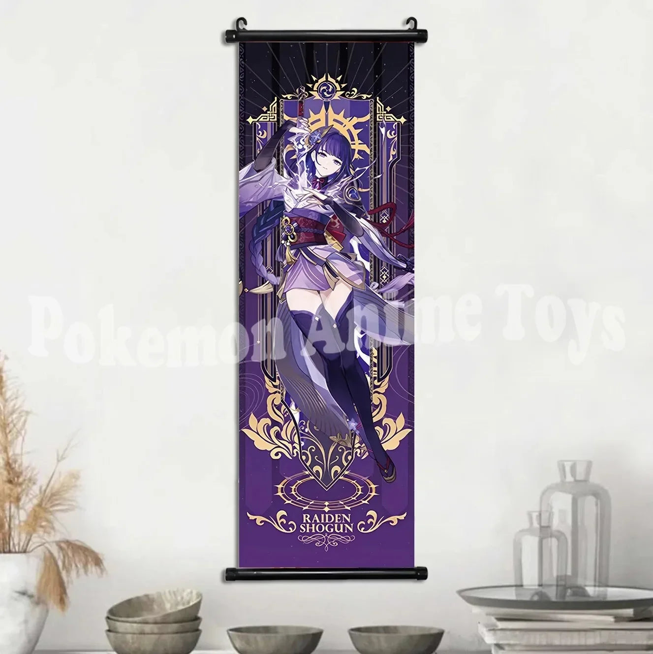 Genshin Impact Poster – Canvas Wall Art Scroll Painting, Hot Game Prints for Home Decoration