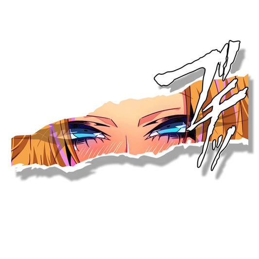 Bleach Rangiku Matsumoto Car Sticker – Anime Waifu Fanart Decal | JDM Graffiti Helmet Peek Sticker