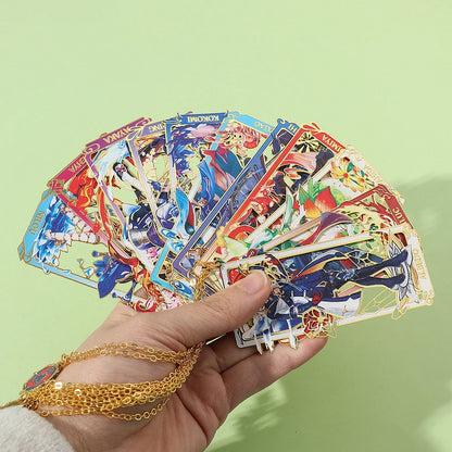 26 Styles Delicate Genshin Impacts Figure Creative Metal Bookmarks for Books Lover Gifts Game Fans Collection for Friends