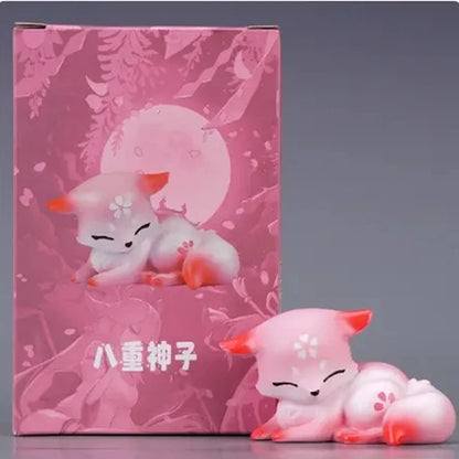 9cm Anime Genshin Impact Yae Miko Anime Figure Impact Yae Miko Fox Action Figure Collectible Model Doll Cute Toys Gifts Hobbies