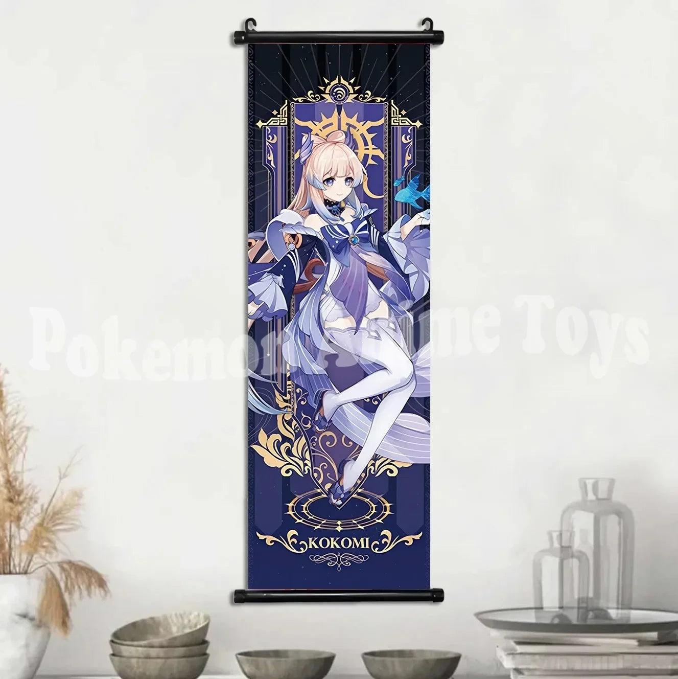Genshin Impact Poster – Canvas Wall Art Scroll Painting, Hot Game Prints for Home Decoration