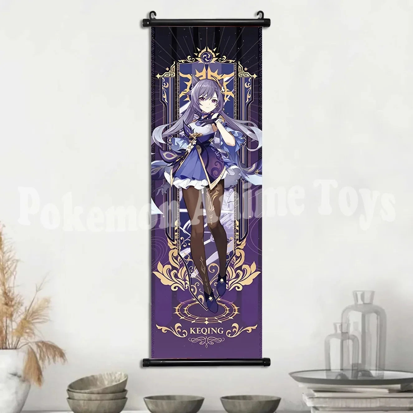 Genshin Impact Poster – Canvas Wall Art Scroll Painting, Hot Game Prints for Home Decoration