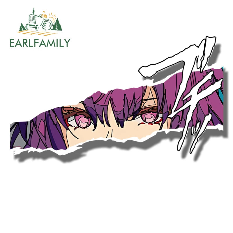 EARLFAMILY Queen Kafka Fanart Car Sticker Chibi Big Head Honkai Star Rail Waifu Decal Cartoon Peek Girl Graffiti Slap Stickers