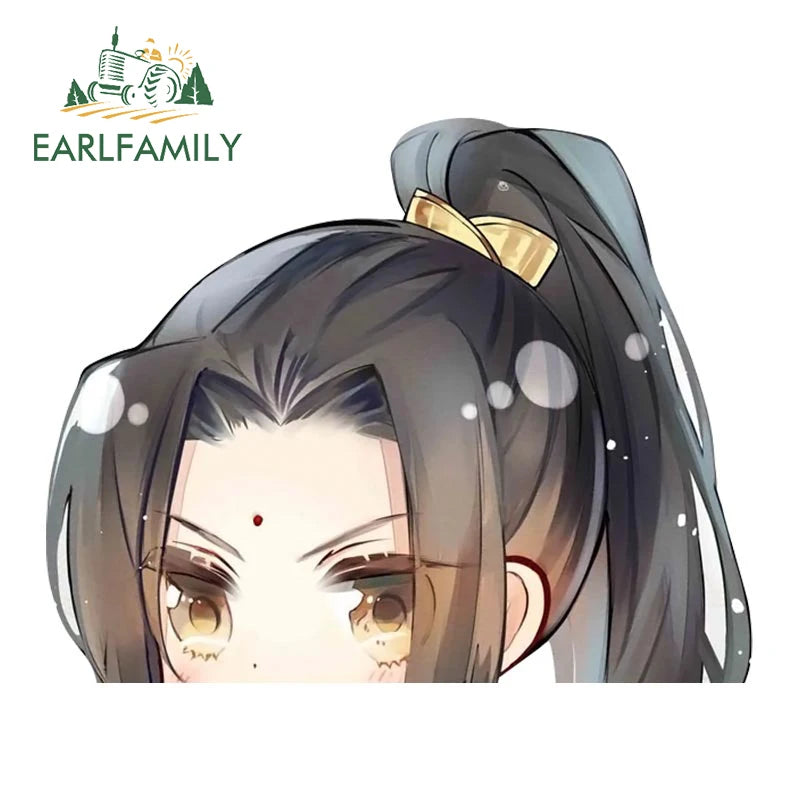 EARLFAMILY The Grandmaster of Demonic Cultivation Car Sticker Window Laptop Luggage Decor Wall Stickers Cartoon Car Accessories