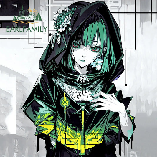 EARLFAMILY 13cm x 9.6cm Gothic Puppet Doll Fanart Car Sticker Original Magic Wizard Decal JDM Sacrifice Girl Graffiti Stickers