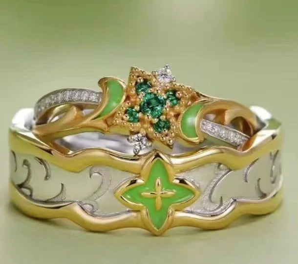 Genshin Impact Adjustable Ring – Anime Finger Decoration Jewelry, Collectible Gif