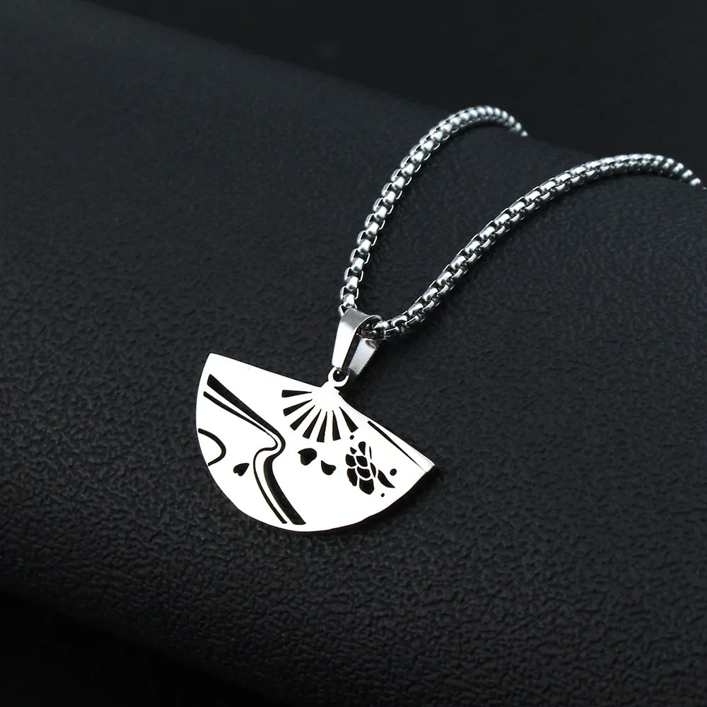 Genshin Impact Titanium Pendant Necklace – Element Symbols